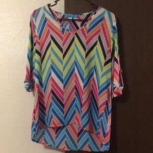 Colorful top from Francesca’s